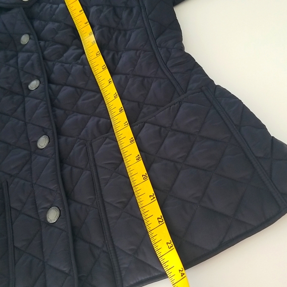 Burberry Kencott Quilted Button Down Jacket in Dark Navy, Snap Logo Butt… - Picture 7 of 13